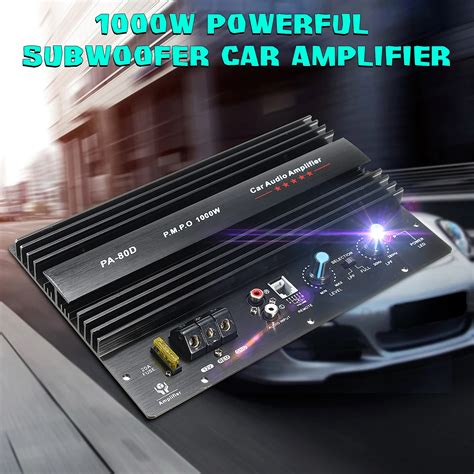 New Arrival V W Mono Car Audio Power Amplifier Powerful Bass