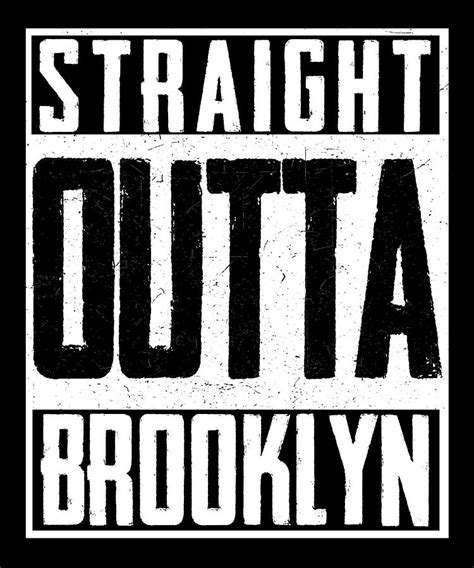 Straight Outta Brooklyn Basketball Fan Pride Digital Art By Wowshirt