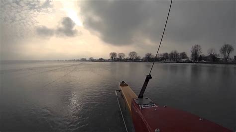 ICEBOATING On Lake St Clair 1 5 13 Finally YouTube