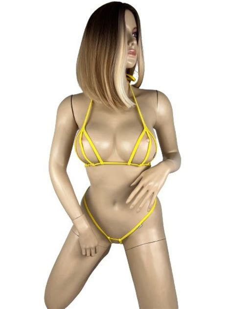 Sexy Hot Mini Micro Peekaboo Bikini Extreme G String Erotic Swimsuit Stripper Clothes