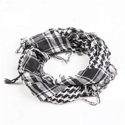 Arab Shemagh Keffiyeh Military Tactical Palestine Scarf Shawl Kafiya