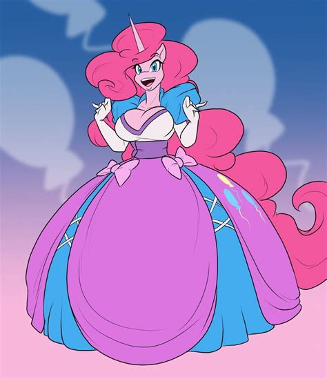 1728855 Safe Artisttoughset Pinkie Pie Alicorn Anthro G4 Alicornified Bow Breasts