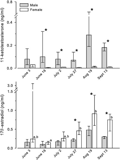 Temporal And Sex Differences In Circulating 11 Kt And E 2 Download