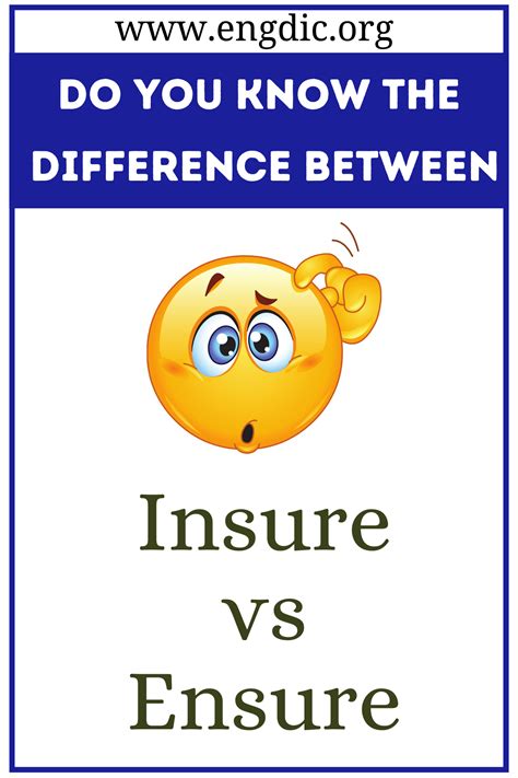 Insure Vs Ensure What S The Difference Engdic