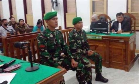 Oknum Tni Ad Menangis Dituntut Hukuman Mati Terlibat Kasus