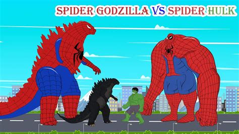 Super Epic Battle SPIDER HULK Vs SPIDER GODZILLA Transformations