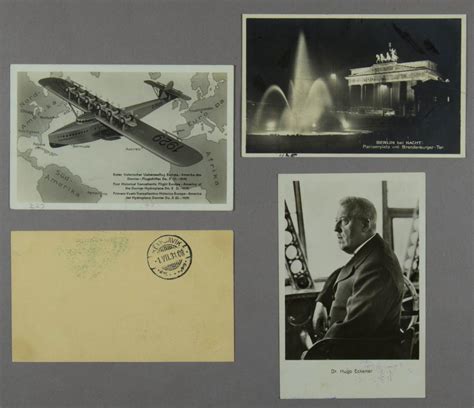 Lot Airship Graf Zeppelin Flown Postcards