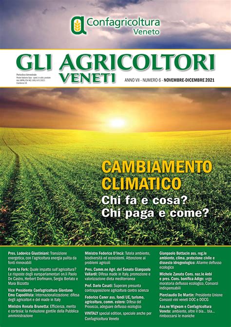 NUOVO NUMERO DE GLI AGRICOLTORI VENETI Confagricoltura Veneto