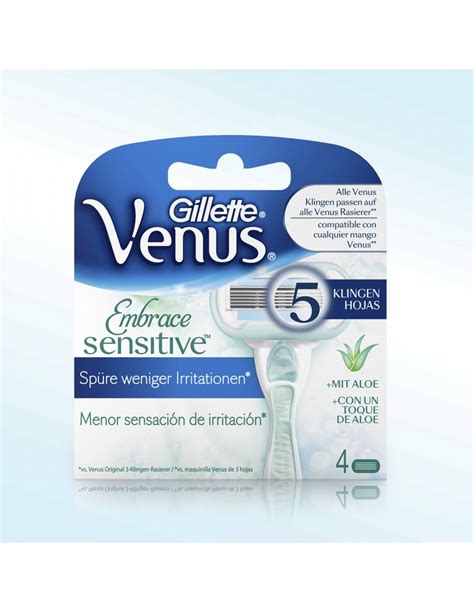 Gillette Venus Embrace Sensitive Recambios Maquinilla Depilacion