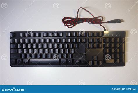 A Keyboard with a Backlit Keyboard. Backlit Gaming Keyboard, Details and Close-up Stock Image ...