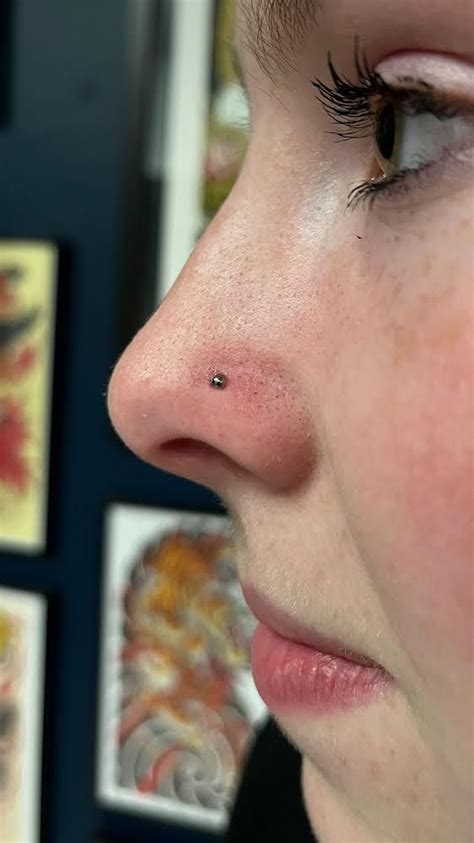 Nostril Piercing By Brooke Santos At Benchmark Tattoos Cute Nose