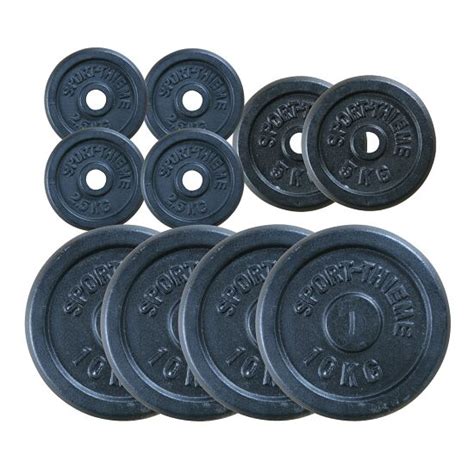 Sport Thieme® Cast Iron Weight Discs Set 50 Kg Set Sport