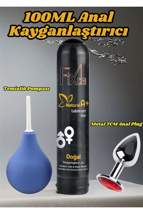 FixCla Kayganlaştırıcı Jel ml Anal Temizleme Pompası Metal Taşlı Plug Fiyatı Yorumları