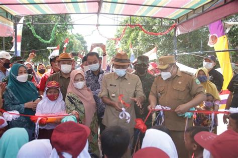 Bupati Ruhimat Resmikan Jalan Yang Baru Diperbaiki Setelah Puluhan