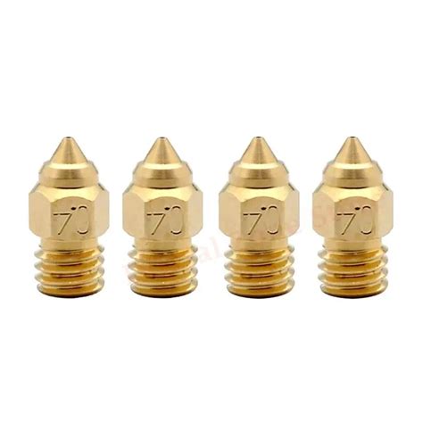 4pcs 3d Printer Cr 6 Se Mk Brass Nozzle 0 4mm Upgrade For Cr6 Se Max Cr 5 Pro Cr 10 V2 Cr10