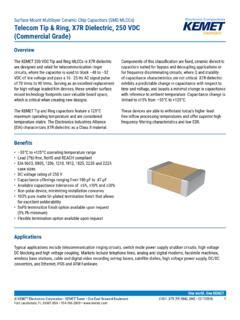 Surface Mount Multilayer Ceramic Chip Capacitors Surface Mount