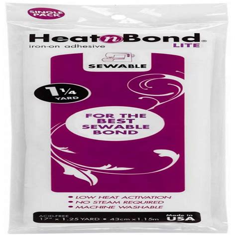 Heat N Bond Lite Interfacing Packaged 17in X 1 1/4 Yard: 36 X 43 3522 ...