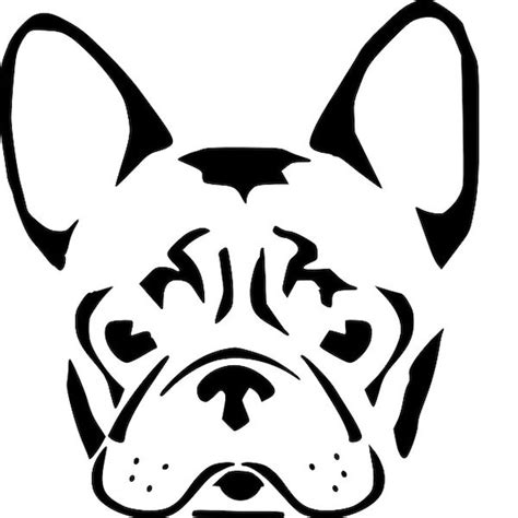 Bulldog Paw Print Stencil