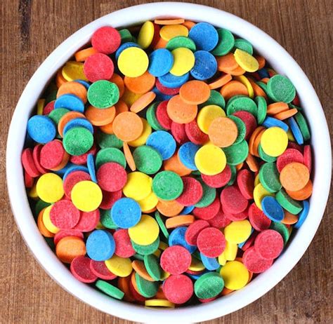 New Rainbow Dot Sprinkles Confetti Quins Rainbow Party Sprinkles