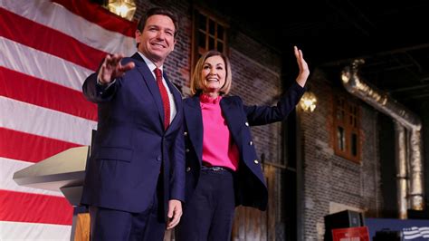 Kim Reynolds Endorses Ron Desantis Shaking Up Iowa Two Months Before