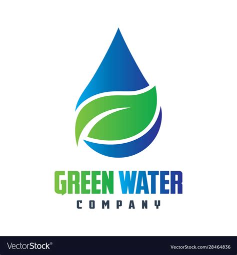 Natural mineral water logo design Royalty Free Vector Image