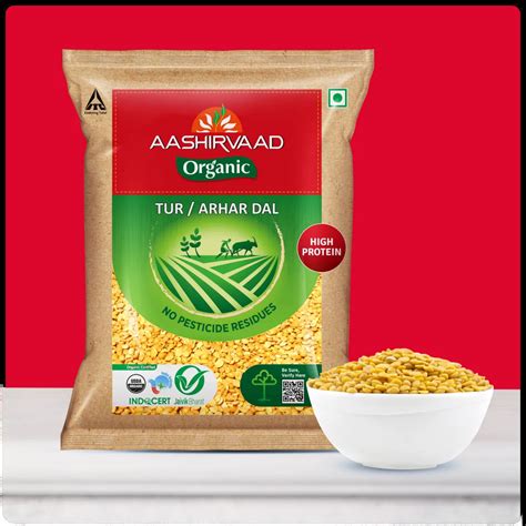 Aashirvaad Organic Tur Arhar Dal Aashirvaad Organic