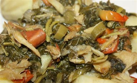 Nutritious Jamaican Callaloo With Saltfish Recipe