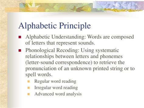 PPT - Alphabetic Principle PowerPoint Presentation, free download - ID ...