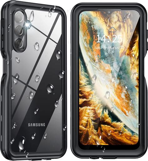 Lanhiem Samsung Galaxy A14 Case IP68 Waterproof Dustproof Built In