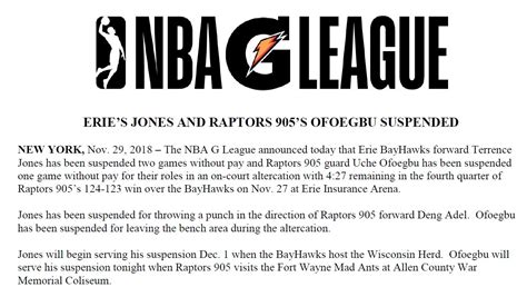 NBA G League On Twitter The Following Has Been Announced By The NBA G