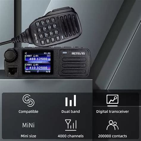 Retevis Rt Dual Band Dmr Mobile Radios Digital Mobile Tra Meses