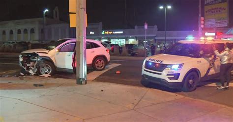 1 Person Rushed To Hospital After Two Car Crash In North Philadelphia Cbs Philadelphia