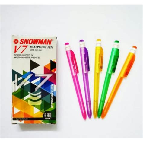 Jual Pulpen Bolpen Bolpoint Ballpoint Pen Snowman V V