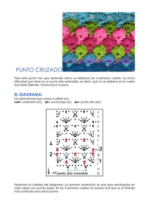 Punto cruzado tutorial en español PDF