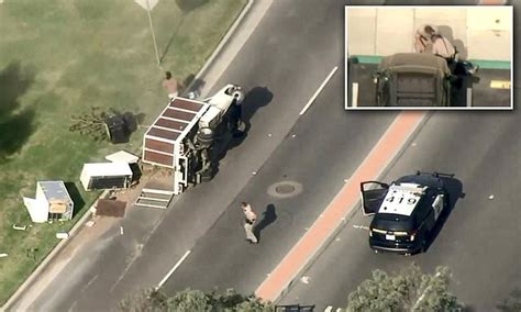 Dramatic footage shows the moment cops use a PIT maneuver to stop the ...