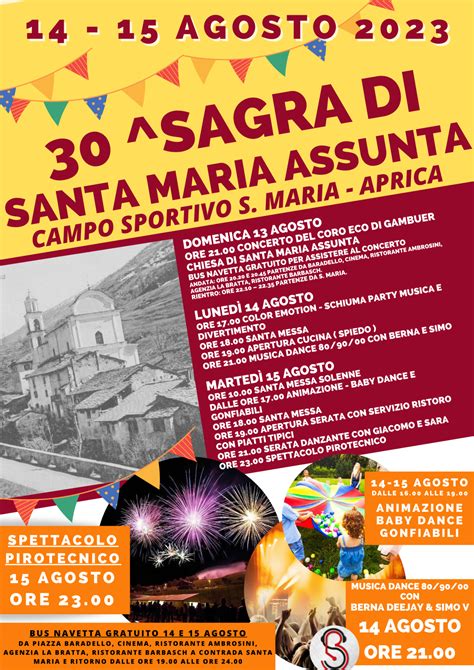 Sagra Di Santa Maria Assunta Aprica