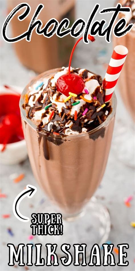 This Chocolate Milkshake Is Super Thick And Packed With Rich Chocolatey Flavor Chocolate