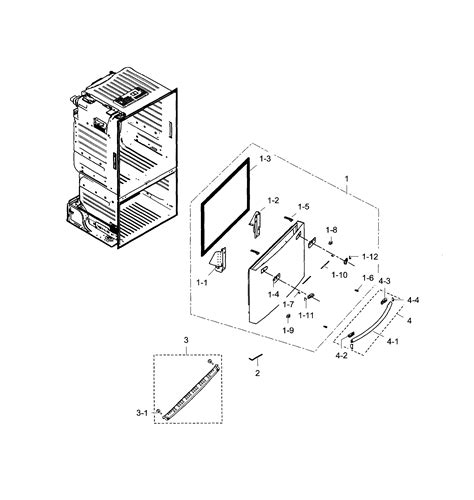 Samsung Rf28hdedtsr Aa Dispenser Chute And Lever Assembly