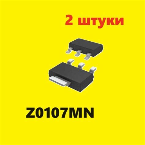 Z0107MN симистор (2 шт.) SOT-223 Z7M G E215, аналог схема AC01DJM ...