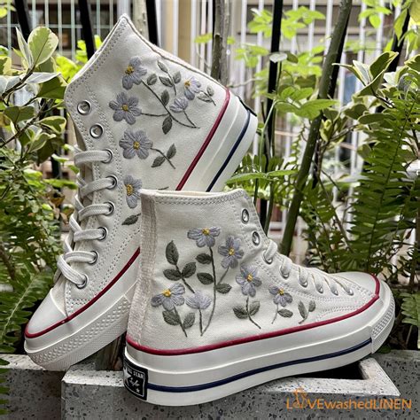 Custom Embroidered Converse High Tops/ Custom Converse Chuck Taylor ...