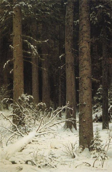 , Fir Forest in Winter by Ivan Shishkin