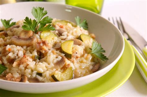 Risotto Con Funghi Salsiccia E Zucchine Fidelity Cucina