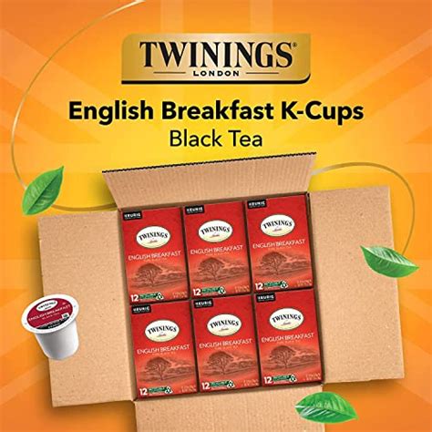 Twinings English Breakfast Tea K Cup Pods For Keurig Caffeinated