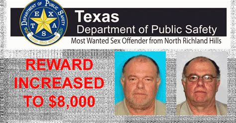 Texas Dps Reward Increase For Most Wanted Sex Offender