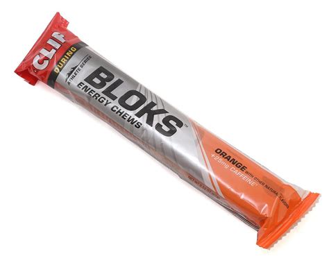 Clif Bar Shot Bloks Energy Chews (Orange w/Caffeine) (1 2.1oz Packet ...