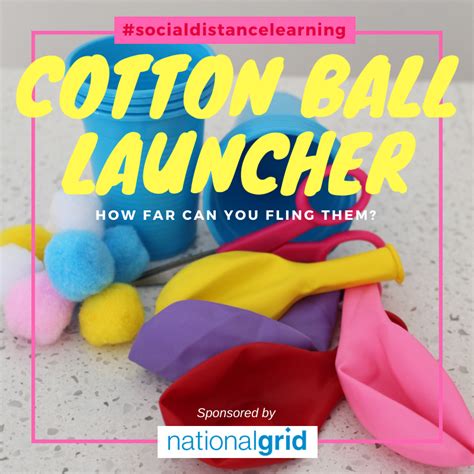 Social Distance Learning Project: Cotton Ball Launcher • Children's Museum