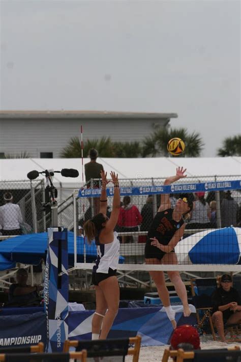 Women S Ncaa Beach Volleyball Championships Lx Editorial Stock