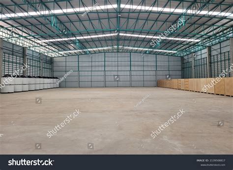 Warehouse Interior Background Brand New Industrial Stock Photo ...