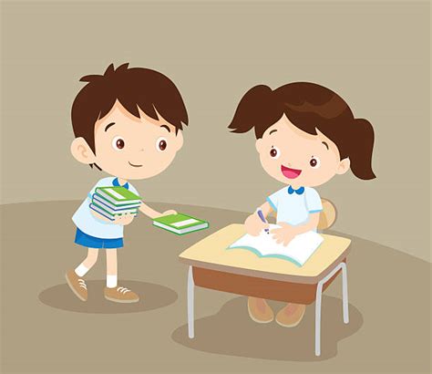 Children Sharing Books stock vectors - iStock