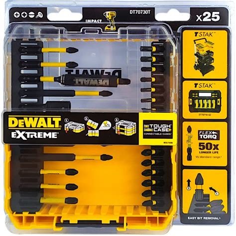 DEWALT DT70730T Zestaw bitów EXTREME FLEXTORQ 25szt Mensura pl